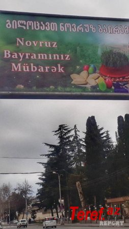 Gürcüstanda Novruz bayramı ilə bağlı təbrik azərbaycanlıların narazılığına səbəb olub - FOTO