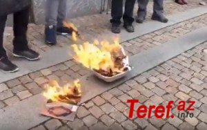 Avropada iyrənc provakasiya – Quran kitabı yandırıldı + VİDEO