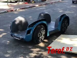 İsrail alimləri qeyri-adi avtomobil hazırladılar - Video