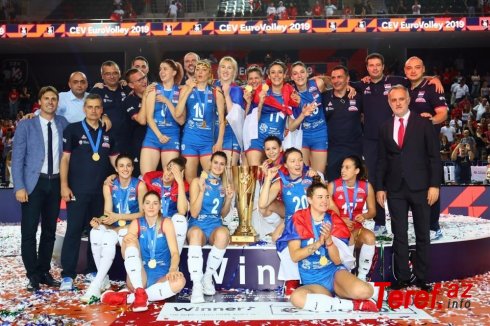 Voleybol üzrə Serbiya millisi Avropa çempionu olub