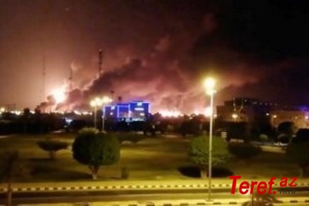 Səudiyyənin neft sənayesini çökdürən hücum: ABŞ İranı günahlandırdı