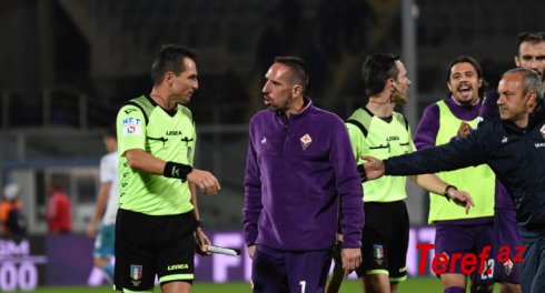 "Fiorentina"nın futbolçusu Frank Riberi 3 oyunluq diskvalifikasiya olunub