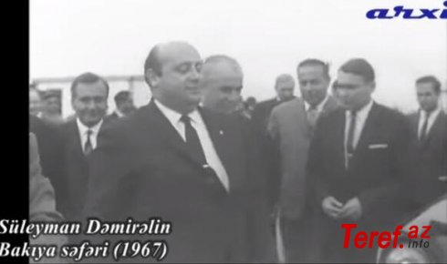 Dəmirəlin 1967-ci il Bakı səfəri: kadrda görün kim var - Video