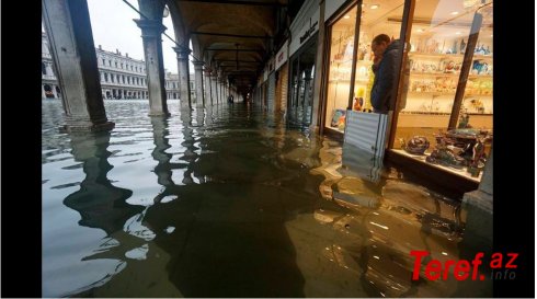 Venesiya ərazisinin 80 faizi leysan yağışlar səbəbindən batıb - FOTO