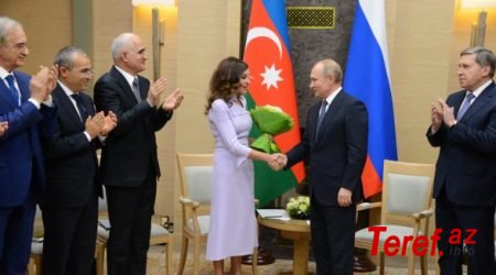 Mehriban Əliyeva Putinlə görüşdü – FOTOLAR