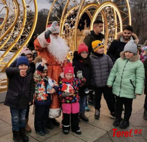 Leyla Əliyevanın təşəbbüsü ilə Moskvada  uşaqlar üçün Yeni il aksiyası - FOTO