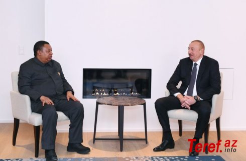 Davosda Prezident İlham Əliyev ilə OPEC-in baş katibi Məhəmməd Barkindonun görüşü olub