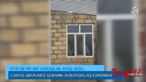 Qubada çəkilmiş ŞOK görüntülər: Qeyri-adi varlıqlar evə ayaq açdı - Video