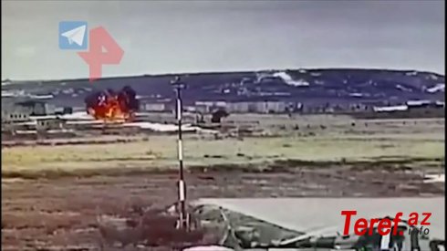 Rusiyada hərbi helikopterin qəzaya düşdüyü an (VİDEO)