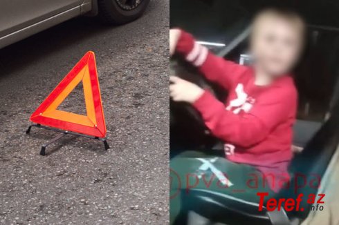 Rusiyada səkkiz yaşlı uşaq sükan arxasına keçib iki maşını vurdu - VIDEO