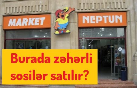 Neptun Marketə dəhşətli mənzərə - zəhərli sosiskalar satılır - VİDEO