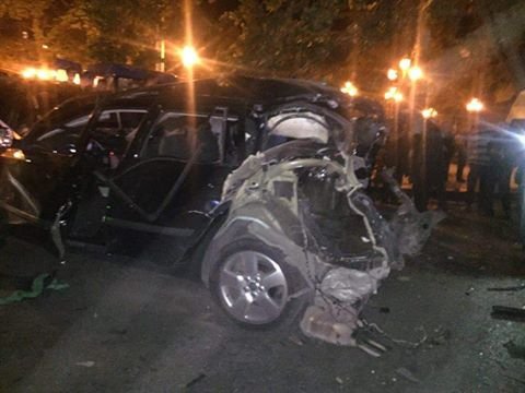 Gürcüstanda partiya liderinə sui-qəsd: Avtomobili partladıldı –FOTO