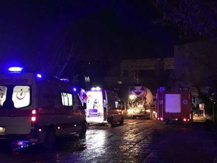 Türkiyədə universitet binasında uçqun olub: 7 yaralı - Fotolar