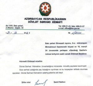 Dövlət Sərhəd Xidmətində dərəbəylik – Yeni Çovdarovlar yetişir…?