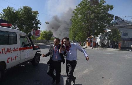 Kabildə ABŞ səfirliyinin 9 mühafizəçisi həlak olub- FOTOLAR