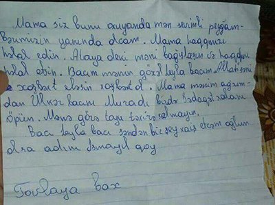 İntihar məktubu ilə hamını şoka salan 12 yaşlı İsmayılın ailəsi: "İnternetdəki oyuna görə intihar edib"