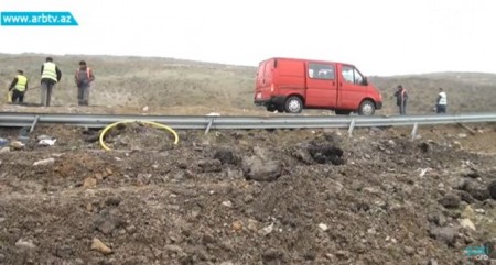 Bakı-Şamaxı-Yevlax magistralı çökdü- FOTOLAR