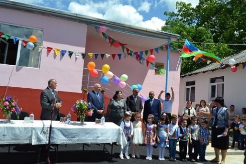 İsmayıllı rayonunun Cülyan kəndində uşaq bağçası binasının açılışı olub