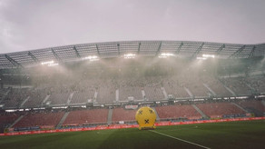 Avstriya - Almaniya oyunu güclü yağış səbəbindən gec başlayıb