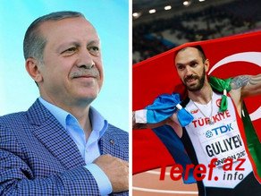 Türkiyə prezidenti azərbaycanlı atleti təbrik edib