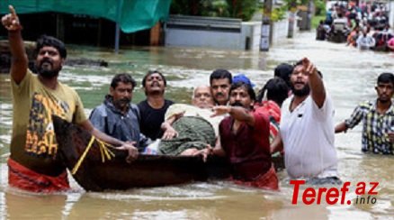 Hindistanda 1400 nəfər leysan yağışların və selin qurbanı olub