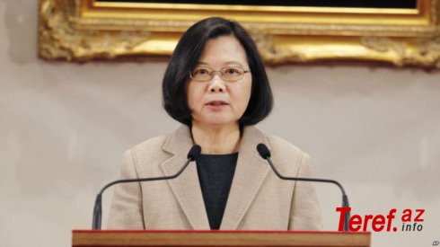 Tayvan prezidenti:"Çin 23 milyon insanın azadlıq və demokratiya inadına hörmət etməlidir"