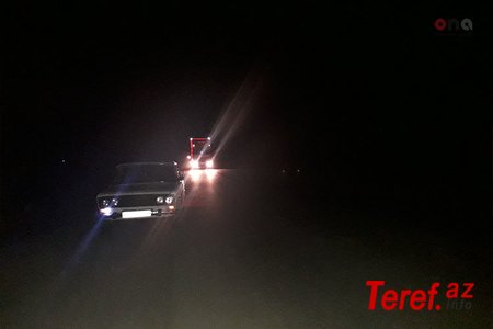Hacıqabulda evakuator "KamAZ"-la toqquşub, bir nəfər xəsarət alıb