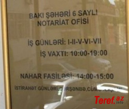 6 saylı notariusda pozulan qanunlar... - İDDİA