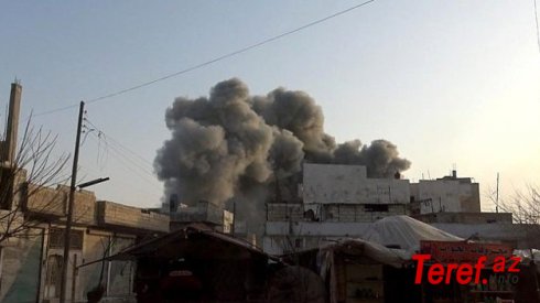 Rusiya qırıcıları İdlibi bombaladı: Toyuq hinində gizlənən 16 dinc sakin öldü