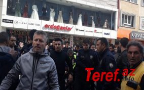 İstanbulda küçəyə çıxmaq qadağasını pozan bir qrup şəxslə polis arasında silahlı insident - VİDEO