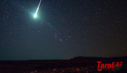 Türkiyəyə meteorit düşdü - Video