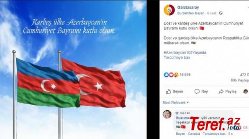 “Fənərbaxça”, “Beşiktaş” və "Qalatasaray"dan Azərbaycana jest! - FOTO