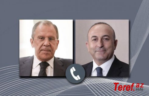 Türkiyə və Rusiya xarici işlər nazirləri arasında telefon danışığı olub