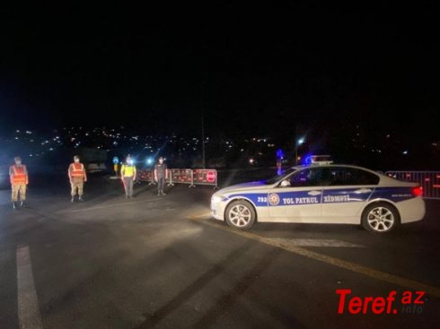 Bakıda sərt karantin rejiminin ilk gecəsi - FOTO