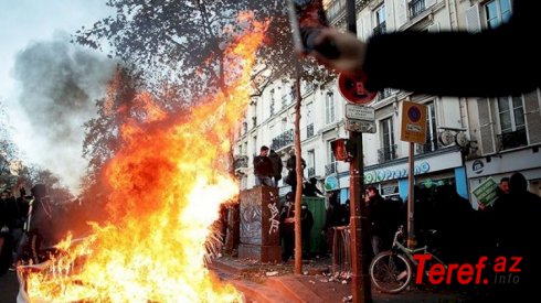 Parisdə iğtişaşlar zamanı 37 polis və jandarm yaralandı, binalar yandırıldı