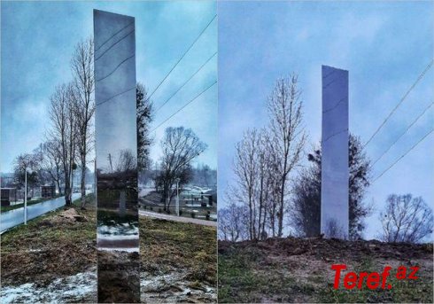 Sirrli monolitdən Rusiyada da peyda oldu - FOTO