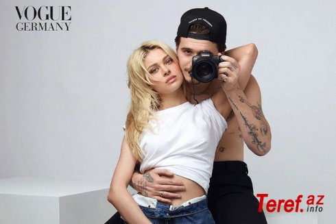 Bekhemin oğlu “Vogue” jurnalı üçün nişanlısının şəkillərini çəkdi: