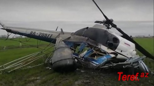 Rusiyada helikopter qəzaya uğrayıb: