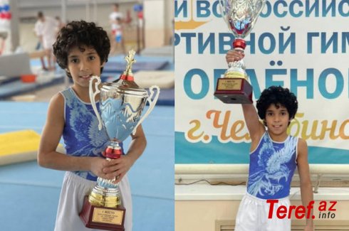 Azərbaycanlı idman gimnastı Rusiyada altı medal qazandı - FOTO/VİDEO