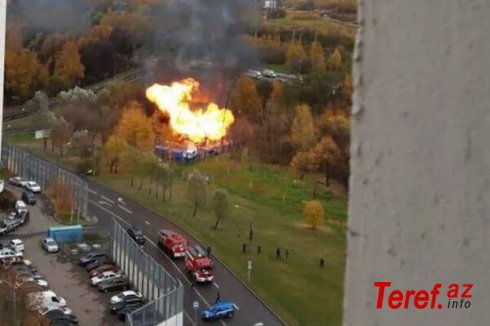 Moskvada qaz paylayıcı yarımstansiyada güclü partlayış – ANBAAN VİDEO