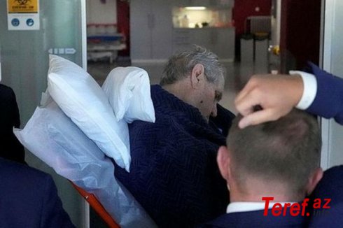 Çexiya prezidentinin xəstəxanaya yerləşdirilməsi məsələsi ilə əlaqədar cinayət işi qaldırılıb