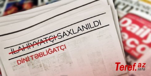 Casus “ilahiyyatçılar” QALMAQALI –