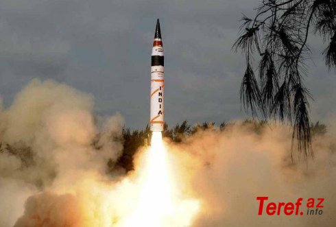 Hindistan qitələrarası ballistik raketini sınaqdan keçirib