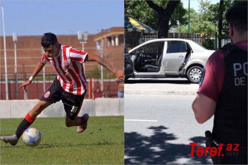 Gənc argentinalı futbolçu polis tərəfindən güllələndi - FOTO/VİDEO