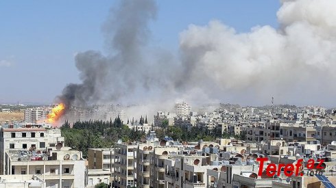 Rusiya İdlibi bombaladı: ölü və yaralılar var