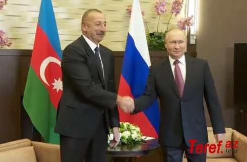 İlham Əliyev ilə Vladimir Putin arasında görüş keçirilib - VİDEO + YENİLƏNİB