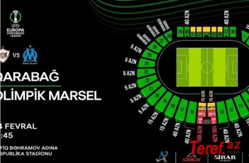 “Qarabağ” – “Marsel” oyunu üçün biletlərin qiyməti açıqlandı