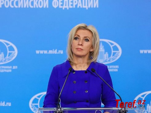 Zaxarova: Zelenskinin açıqlamaları qeyri-adekvatdır