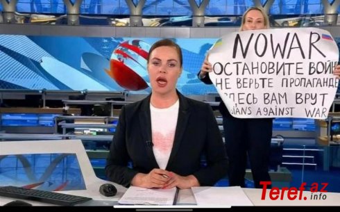 Rusiyanın “Pervıy kanal”ının redaktoru Putini işğalçı adlandırdı - Canlı efirində müharibəyə etiraz etdi + VİDEO