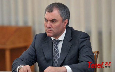 Dövlət Dumasının spikeri Vyaçeslav Volodin Zelenskiyə cavab verdi